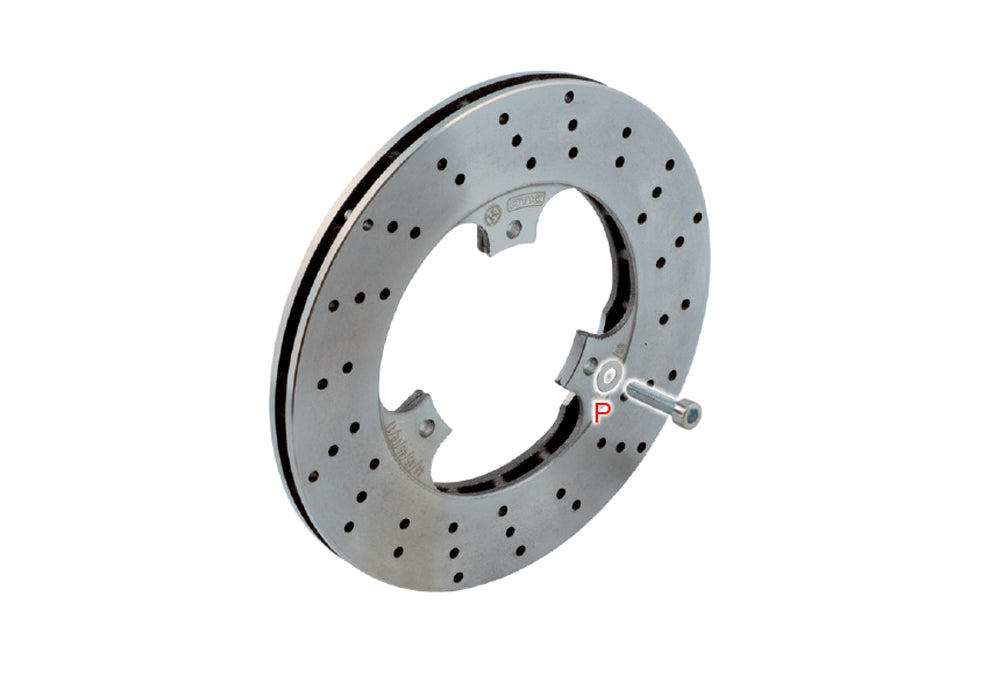 Self-ventilated rear brake disk Ø 180x13mm