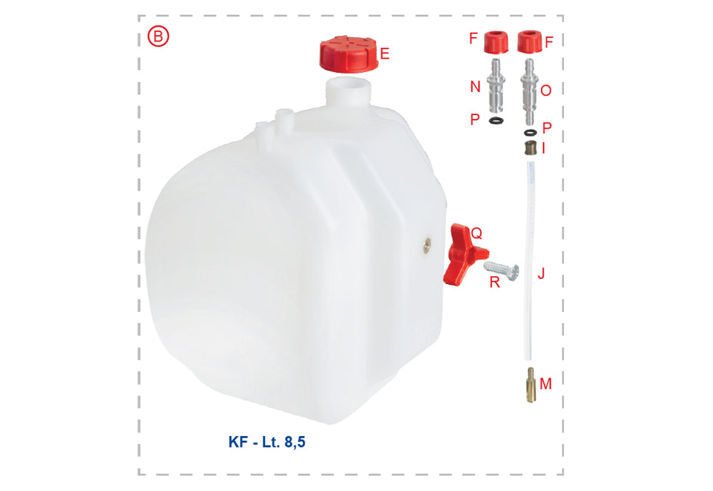 KF fuel tank Lts. 8,5