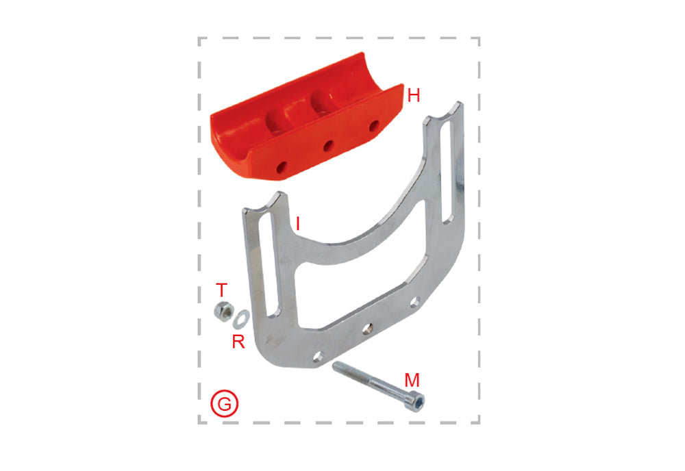 Protection kit for brake disk Ø 206x16mm DD2