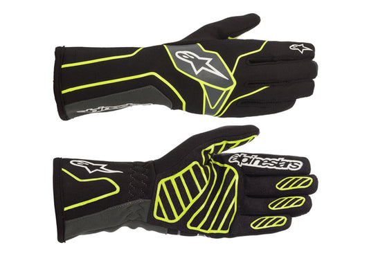TECH 1 K V2 Gloves Black-Yellow