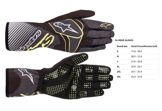 TECH 1 K Race V2 Carbon Gloves Black-Green