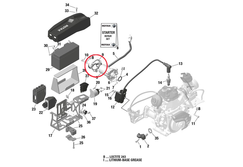 STARTER SUPPORT FLANGE