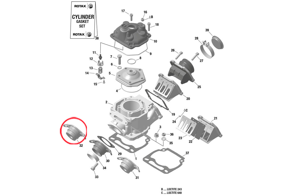 EXHAUST SOCKET MICRO 18mm ( 1162 )