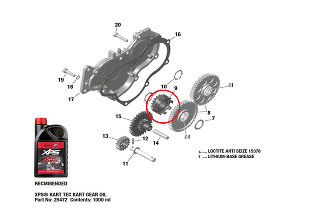 WATER PUMP GEAR 19T