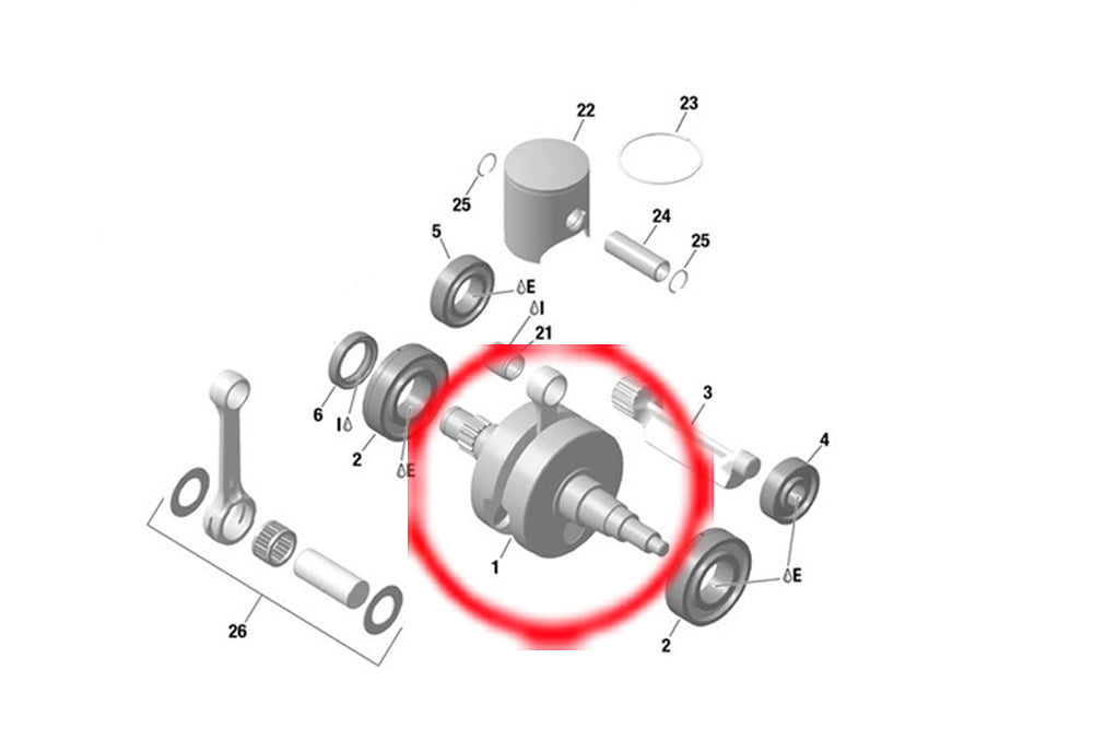 CRANKSHAFT COMPLETE MAX 2018