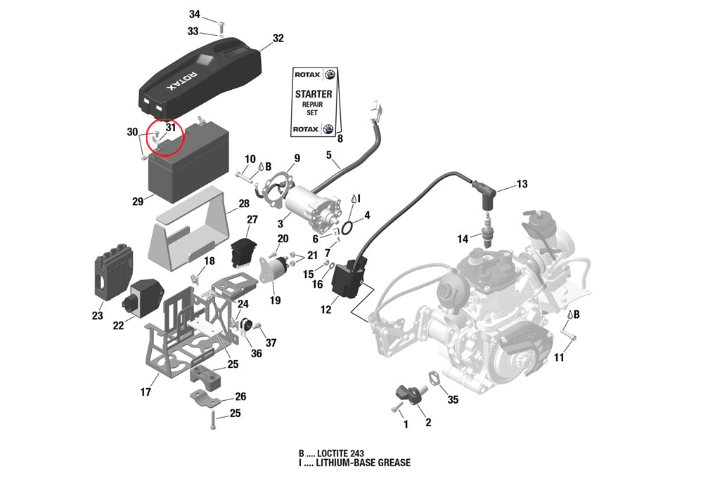 PRONG FOR BATTERY