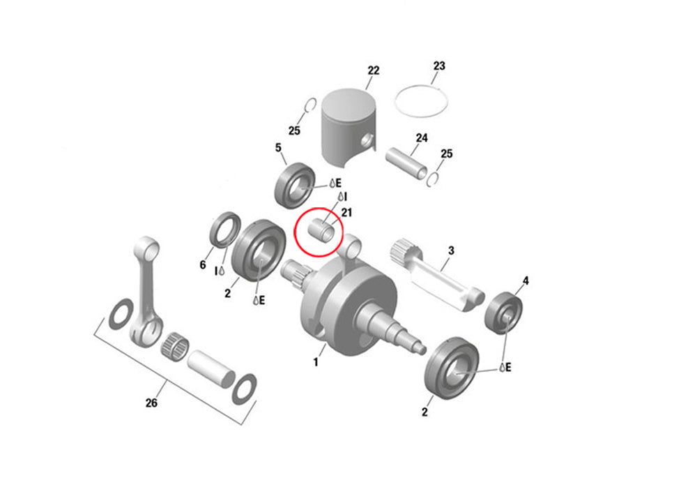 NEEDLE CAGE, F/ PISTON PIN