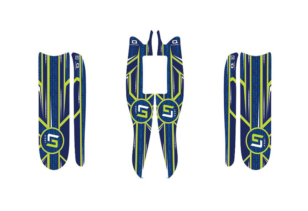 LN FRONT SPOILER + M10 SIDE BOX STICKERS 2022 GRAPHICS – Premier Karting