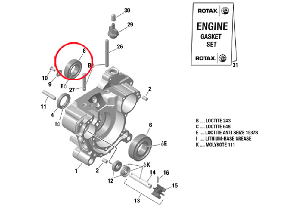 BEARING 6005 E C3/25-47-12 - balance shaft