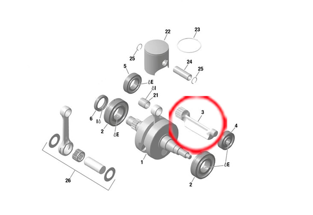 BALANCE SHAFT (NEW MOD.) ( 837 )