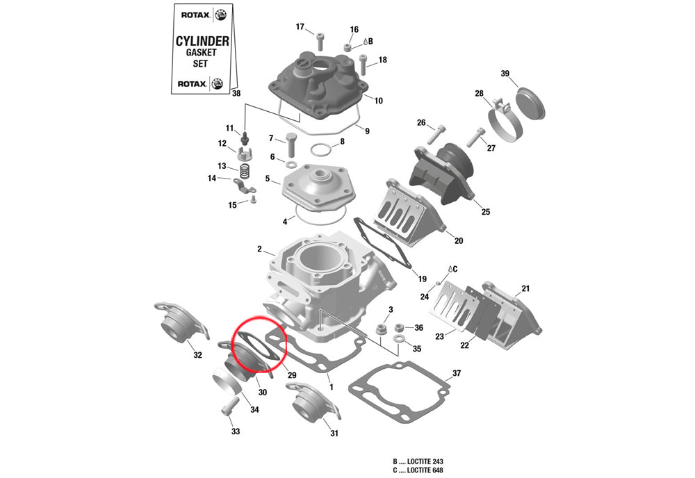 GASKET EXHAUST SOCKET