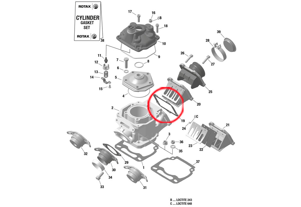 GASKET REED CAGE FR