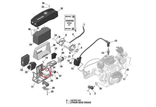 CLAMP SET F/BATTERIE BOX ( 979 )