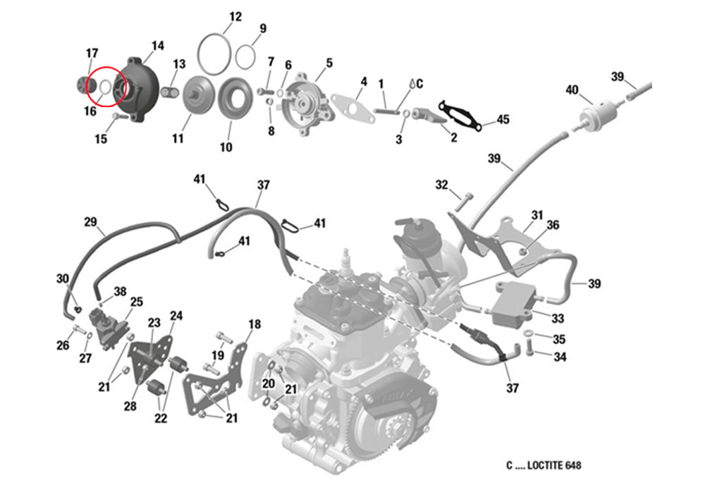 O-RING F/POWER VALVE COVER, 2015 ( 1334 )