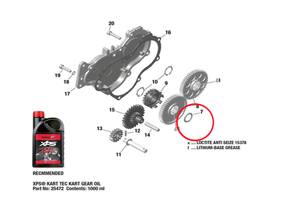 O-RING 18X3.5 FR -(Suit crankshaft & starter) ( 1336 )