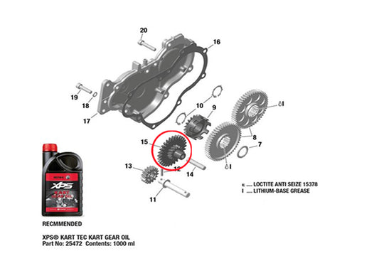 IDLE GEAR 28/13T FR ( 1460 )