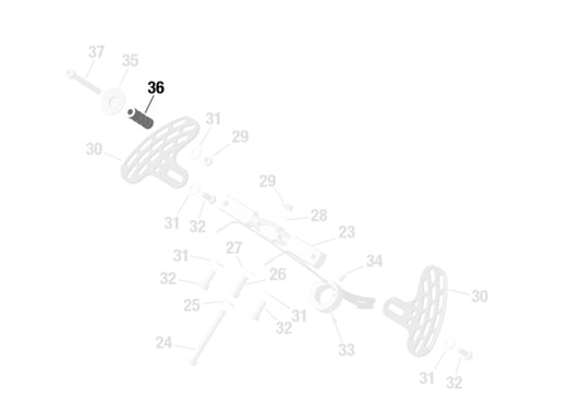 SPACER FOR PUSH BUTTON # 657030 ( 1488 )