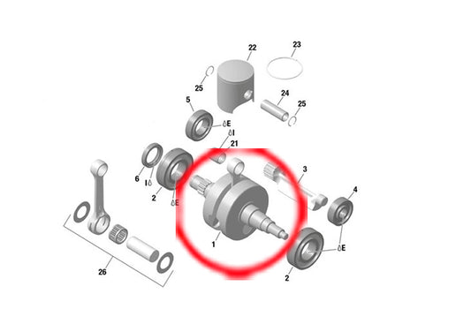 CRANKSHAFT COMPLETE MAX 2018