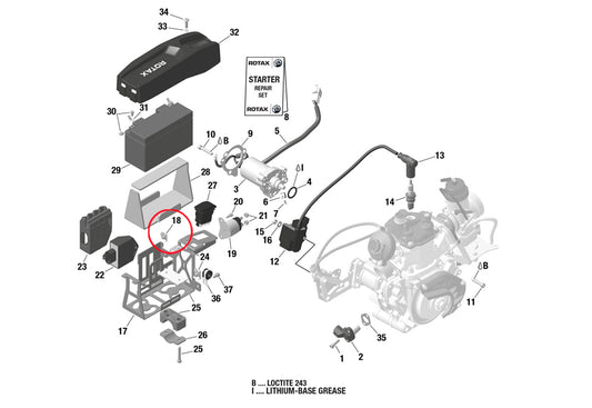 BATTERY BOX NUT CLIP M5
